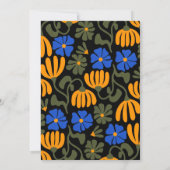 Hallo Groovy Flower Kaart (Achterkant)