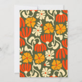  Hallo Groovy Flower Kaart (Achterkant)