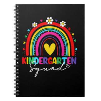 Hallo Groovy regenboog meisje jongens leraar Notitieboek