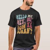 Hallo Groovy Retro T-shirt (Voorkant)