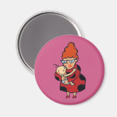 Hallo Grote Hugs van tante in het rood Magneet (Voorkant / Achterkant)