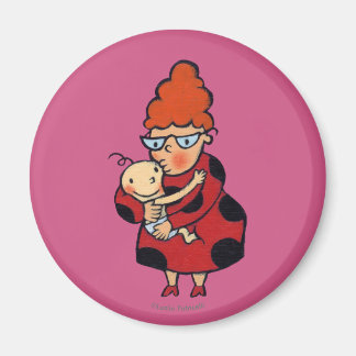 Hallo Grote Hugs van tante in het rood Magneet