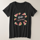 hallo grote maat t-shirt (Design voorkant)