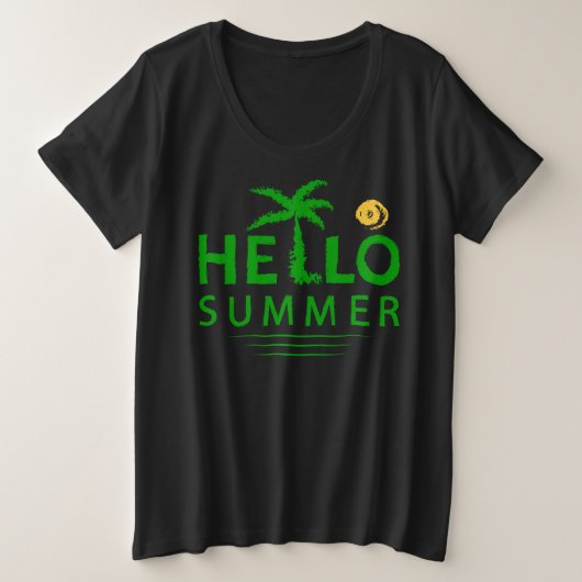 hallo grote maat t-shirt (Design voorkant)