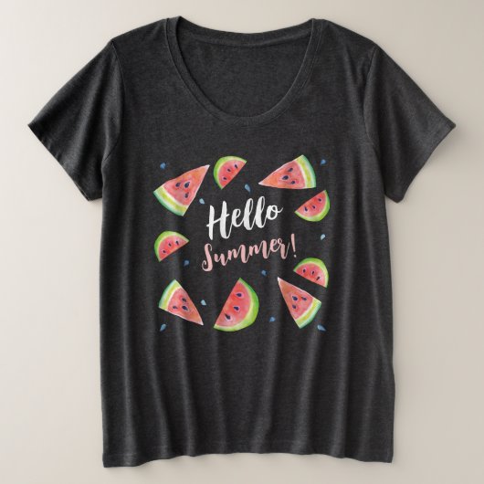 hallo grote maat t-shirt (Design voorkant)