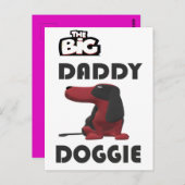 Hallo Grote papa hond Briefkaart (Voorkant / Achterkant)