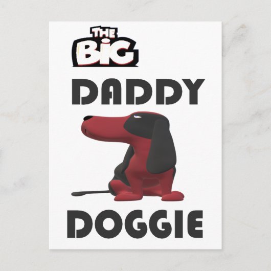 Hallo Grote papa hond Feestdagenkaart (Voorkant)