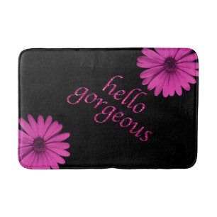 hallo Gulzige Meisjes Hot-roze glitter look Flir Badmat