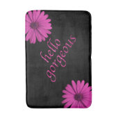 hallo Gulzige Meisjes | Hot-roze glitter look Flir Badmat (Voorkant Verticaal)