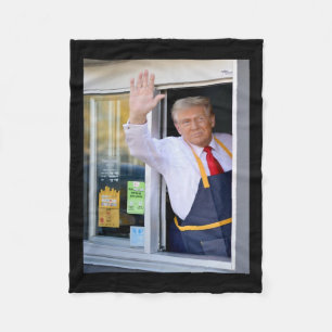 Hallo Haal je hamburger Donald Trump kookt frietwe Fleece Deken