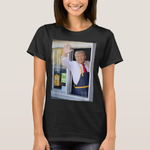 Hallo Haal je hamburger Donald Trump kookt frietwe T-shirt
