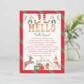 Hallo Hallo Brief van uw Elf Kaart (Staand voorkant)