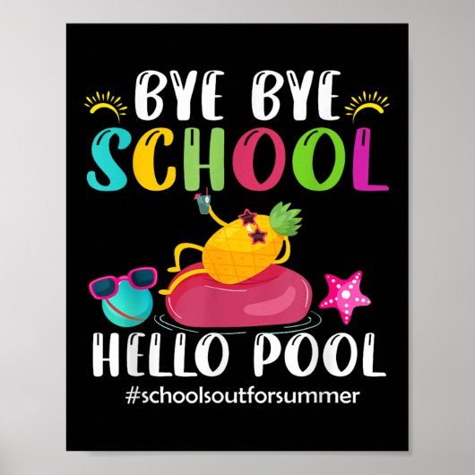 Hallo Hallo Bye Bye School Poster (Voorkant)