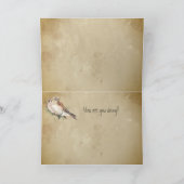 Hallo Hallo? Denken aan jou Kestrel Falcon Bird Ka Kaart (Binnen)