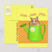 hallo hallo hamster briefkaart (Voorkant / Achterkant)