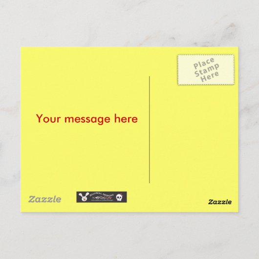 hallo hallo hamster briefkaart (Achterkant)