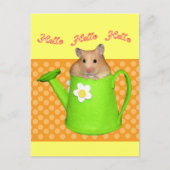 hallo hallo hamster briefkaart (Voorkant)