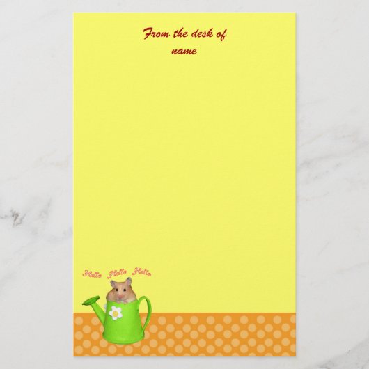 hallo hallo hamster briefpapier (Voorkant)
