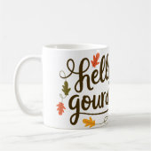 Hallo hallo herfst Goudgourd-geous Koffiemok (Links)