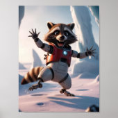 Hallo Hallo Raccon Poster (Voorkant)