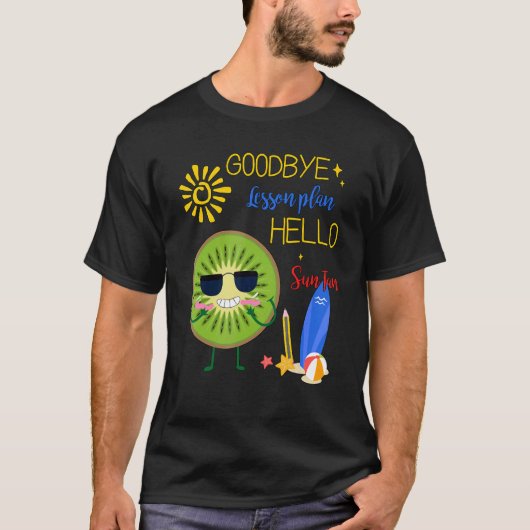 Hallo Hallo Vaarwel lesplan T-shirt (Voorkant)