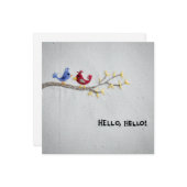 hallo Hallo Wenskaart Kaart (Voorkant / Achterkant in situ)