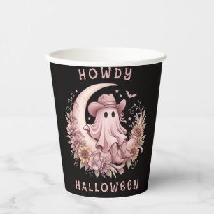 Hallo Halloween Boho Western Geest op Maan Papieren Bekers