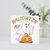Hallo ! Halloween Feestdagenkaart (Staand voorkant)