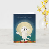 Hallo Halloween Kaart (Gele Bloem)