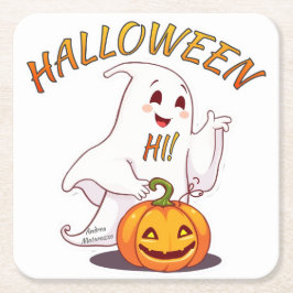 Hallo ! Halloween Kartonnen Onderzetters