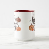 Hallo Halloween Pompoen Herfst Leopard Graphic Mok (Midden)