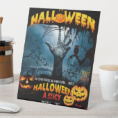 hallo Halloween Reclamebord Met Voetstuk (Insitu)