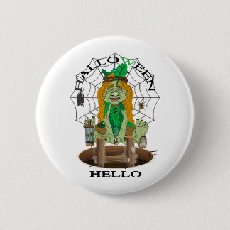 hallo Halloween Ronde Button 5,7 Cm