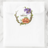 hallo Halloween Ronde Sticker (Tas)