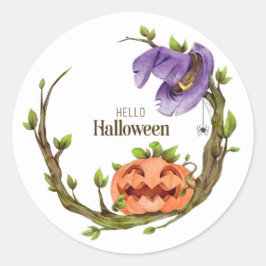 hallo Halloween Ronde Sticker