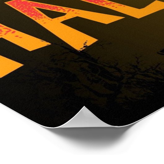 Hallo Halloween, Schattige en Horror Boo Graphic Poster (Hoek)