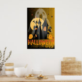 Hallo Halloween, Schattige en Horror Boo Graphic Poster (Keuken)