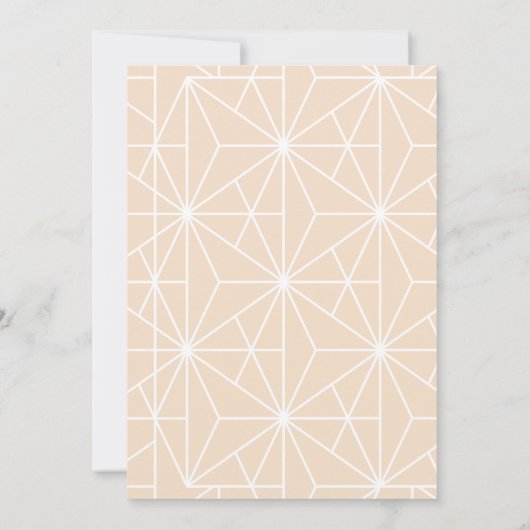 Hallo Handgeschreven minimalist Aankondiging (Achterkant)