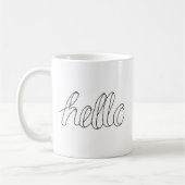 Hallo Handgetekende Hi Koffiemok (Links)