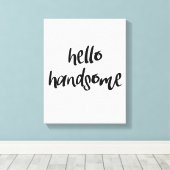 hallo Handsome Canvas Afdruk (Insitu (Houten vloer))