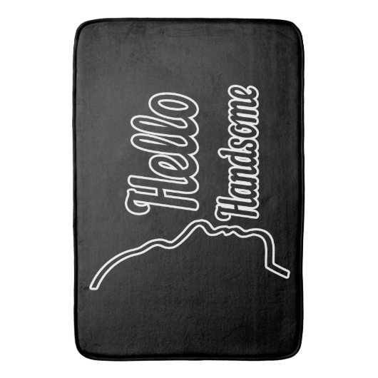 hallo Handsome Face Profile Badmat (Voorkant Verticaal)