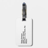 hallo Handsome Profile Face Drawing Typografie Bagagelabel (Achterkant verticaal)