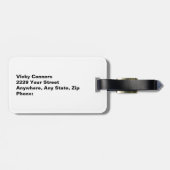 hallo Handsome Profile Face Drawing Typografie Bagagelabel (Achterkant horizontaal)