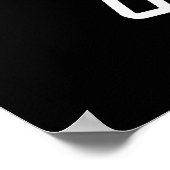 hallo Handsome Profile Face Drawing Typografie Poster (Hoek)