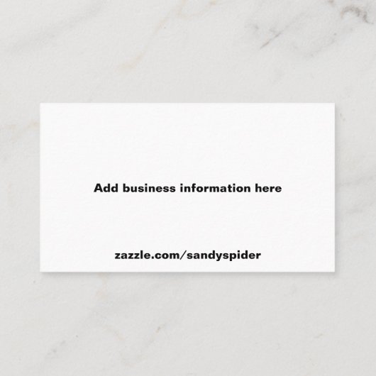 hallo Handsome Profile Face Drawing Typografie Visitekaartje (Achterkant)