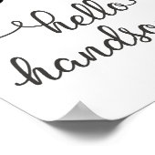 hallo Handsome (Sunbril) in Dark Grey Poster (Hoek)