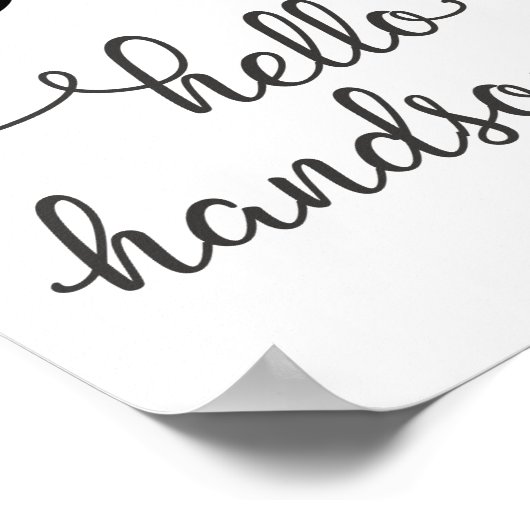 hallo Handsome (Sunbril) in Dark Grey Poster (Hoek)