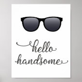 hallo Handsome (Sunbril) in Dark Grey Poster (Voorkant)
