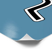 hallo Handsome Typography and Face Profile Outline Perfect Poster (Hoek)