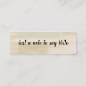 hallo/Happy Jubileum Mini Visitekaartje (Achterkant)